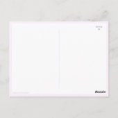 Magische Roze Draak Baby Shower Bedankkaart Briefkaart (Achterkant)