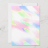 Magische Roze Eenhoorn Bloemen Glitter Verjaardag Kaart (Achterkant)