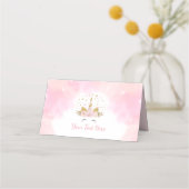 Magische Roze Eenhoorn Galaxy Wolken Verjaardag De Plaatskaartje (Voorkant)