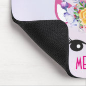 Magische Roze Eenhoorn Gepersonaliseerd Muismat (Hoek)