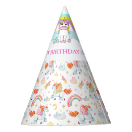 Magische Roze Eenhoorn Regenboog Feesthoedjes