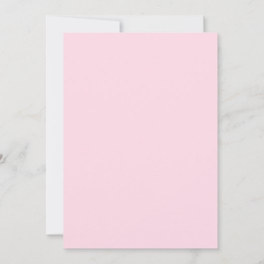 Magische Roze Eenhoorn Verjaardag Uitnodiging Rain (Achterkant)