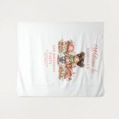 Magische Roze Fee 8e Verjaardagsbanner Wandkleed (Voorkant (horizontaal))