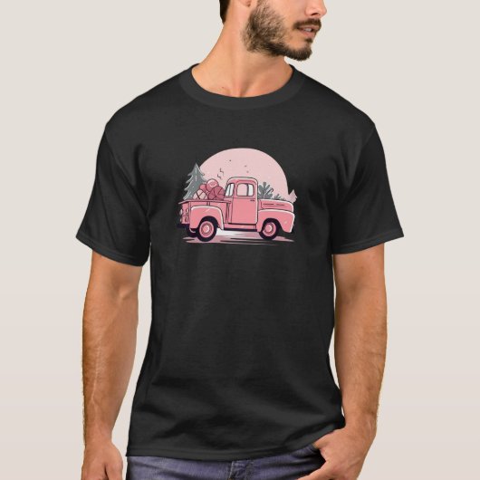 Magische roze kerstvorst t-shirt (Voorkant)