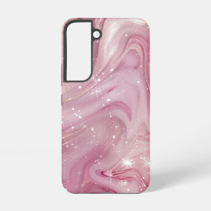 Magische Roze Marmer Achtergrond Naadloos Samsung Galaxy Hoesje