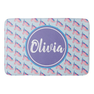 Magische roze Paarse mythische paarden Unicorn Pri Badmat