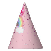 Magische roze Unicorn regenboogdag Feesthoedjes (Rechts)