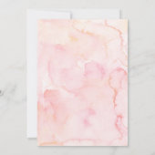 Magische roze unicorn verjaardagsuitnodiging kaart (Achterkant)