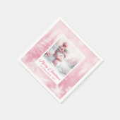 Magische Roze Winterbos Kerstmisse Servetten (Hoek)