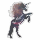 Magische Ruimte-eenheid met  tekst Sticker (Voorkant)