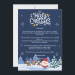 Magische Santa Letter Kaart<br><div class="desc">Verras de jongeren dit vakantieseizoen met een gepersonaliseerde kerstkaart! Met een vrolijk ontwerp met de kerstman en zijn rendieren, is deze kaart perfect voor jongens op de leuke lijst. Voeg een vleugje magie en opwinding toe met een speciale boodschap van de Kerstman zelf. Een oprechte herinnering die de vreugde en...</div>