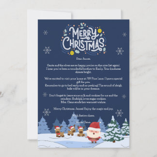 Magische Santa Letter Kaart