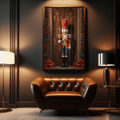 Magische Santa's Grotto: 3D kerstprint poster