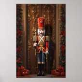 Magische Santa's Grotto: 3D kerstprint poster (Voorkant)