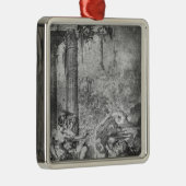 Magische scène metalen ornament (Rechts)