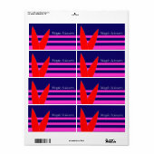 Magische schaar etiket (Full Sheet)