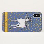 Magische scharnierende Unicorn met gouden steracce Case-Mate iPhone Case (Achterkant (horizontaal))