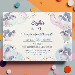 Magische schattige eenhoorns kinderen verjaardag kaart