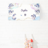 Magische schattige eenhoorns kinderen verjaardag spandoek (Insitu)