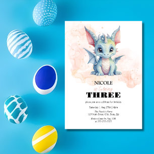 Magische Schattigee Baby Dragon Sprookje Kind Verj Kaart