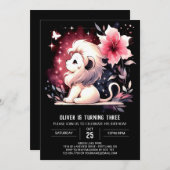 Magische Schattigee leeuwenverjaardag Kaart (Voorkant / Achterkant)