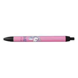 Magische Schattigee Sparkly Pastel Eenhoorn met Ki Zwarte Inkt Pen