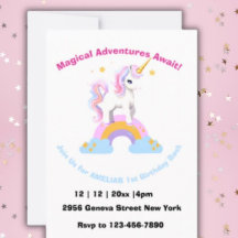 Magische Schattigee waterverf regenboog eenhoorn V