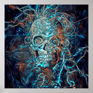 Magische schedel poster