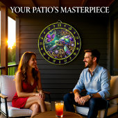 Magische schildpad vlinder rustieke kamer kunst dartbord