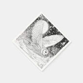 Magische Schnee-Eule im Flug unterm Sternenhimmel Servet (Hoek)