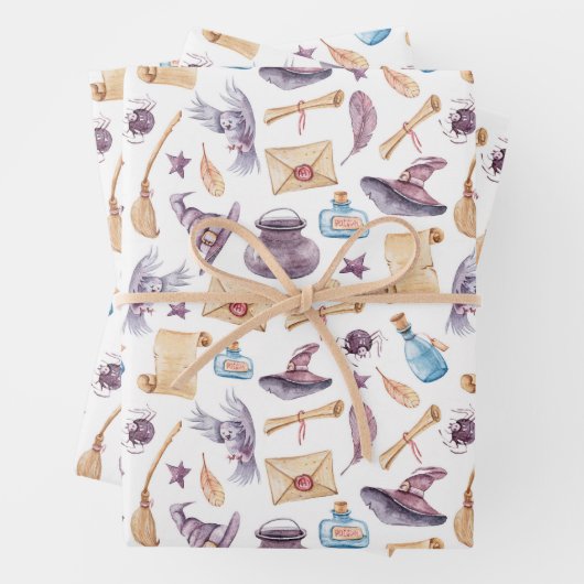 MAGISCHE SCHOOL DECORATIEF INPAKPAPIER VEL (In situ)