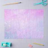 Magische Script Decoupage Paarse Roze Faux Glitter Tissuepapier (Craft)