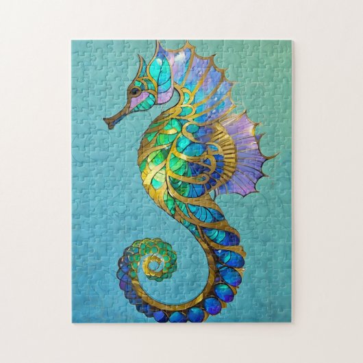 Magische Seahorse puzzel Legpuzzel (Verticaal)