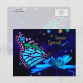 Magische seizoensgroeten ansichtkaart feestdagenkaart (Voorkant / Achterkant)