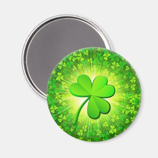 Magische shamrock magneet (Voorkant / Achterkant)