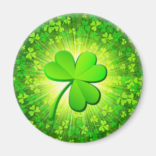 Magische shamrock magneet