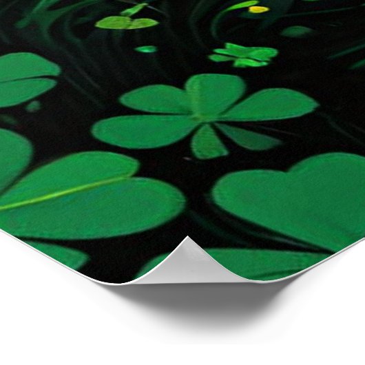Magische Shamrock Path Poster (Hoek)