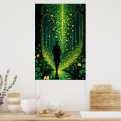 Magische Shamrock Path Poster (Keuken)