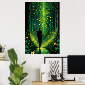 Magische Shamrock Path Poster (Thuiskantoor)