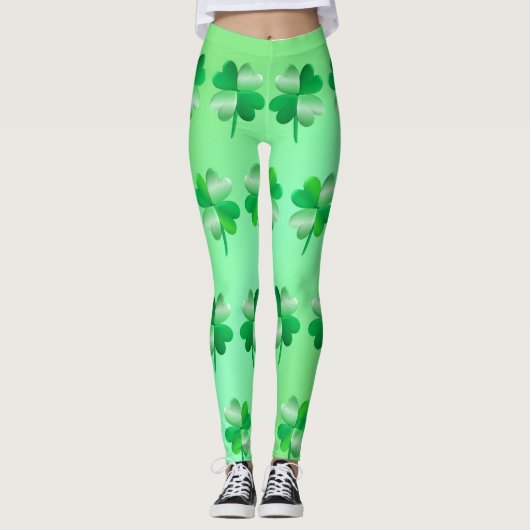 Magische Shamrocks alleen voor Fun. Leggings (Voorkant)