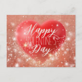 Magische Shimmering Red Heart Valentijnse versie Briefkaart (Voorkant)