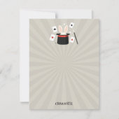 Magische Show Goochelaar Kinderen Verjaardag Aange Notitiekaartje (Voorkant)