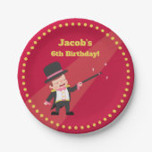 Magische Show Muggenjongen - levering op zaterdag Papieren Bordje (Voorkant)