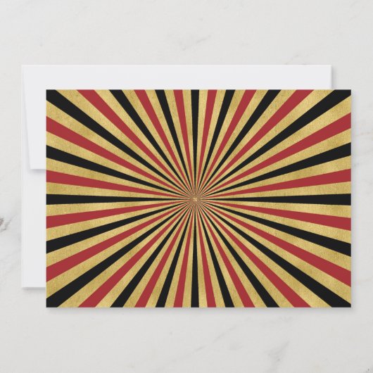 Magische Show van de Birthday-uitnodiging Kaart (Achterkant)