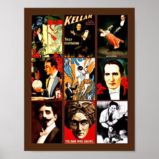  magische Shows Posters Kunstcollage (Voorkant)