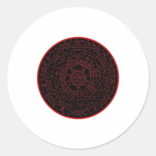 Magische Sigil (zegel) Sticker 12 (Voorkant)