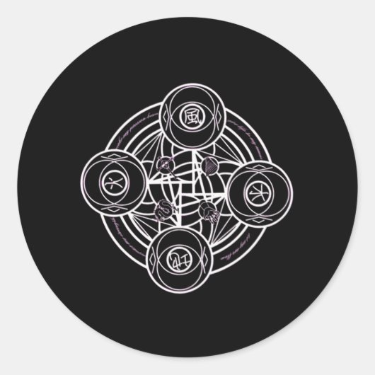 Magische Sigil (zegel) Sticker 18 (Voorkant)