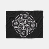 Magische Sigil (zegel) Sticker 18 Fleece Deken (Voorkant (Horizontaal))