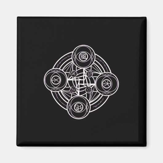 Magische Sigil (zegel) Sticker 18 Magneet (Voorkant)