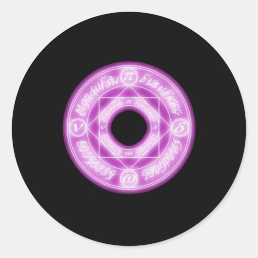 Magische Sigil (zegel) Sticker 9 (Voorkant)